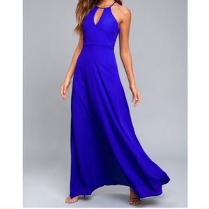 Lulus royal blue maxi dress